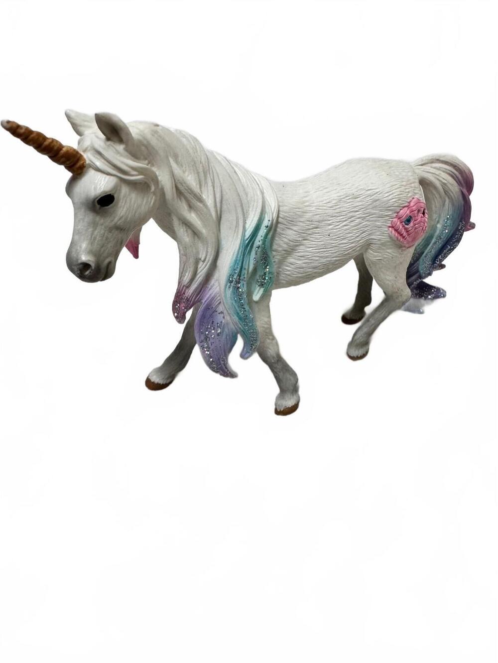 Schleich Bayala 70432 White Glitter Unicorn Figurine Retired